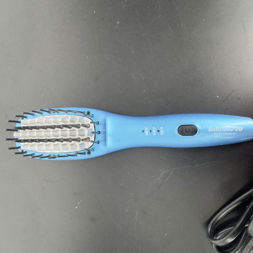 BaBylissPRO Nano Titanium Thermal Straightening Brush Blue BNTPL100